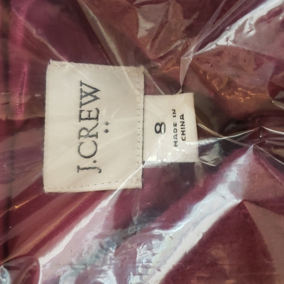 NEW J. Crew Wool Blend Lady Coat Warm Burgundy Fitted Winter - Picture 8 of 14